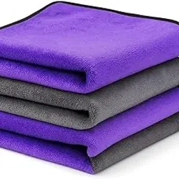 TAIYITO Premium Microfiber Cleaning Cloth 40x40 cm Pack of 4 (500 GSM) – Ultra Soft, Non-Abrasive, Super Absorbent, Lint-Free, Quick Dry Towel for Car, Bike, Home & Kitchen-image-2