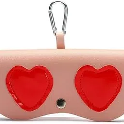eitheo Fancy Cute Eyeglasses/Sunglasses Case for Women/Girls Fashionable Stylish and for Travel Leather Look with Hook for Hand Bags Trendy Eyeglasses pouch, Ideal for Sunglasses- Stylish & Protective-picture-51