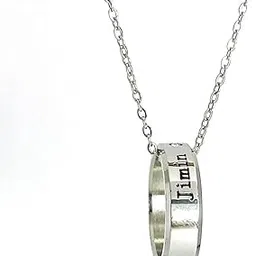 Jimin Kpop Stainless Steel Ring Pendant Necklace with Chain for Men & Women-image-17