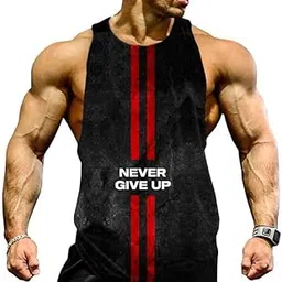 Men's Cotton Sleeveless Stylish Digital Printed Tank Tops for Mens L699-picture-21