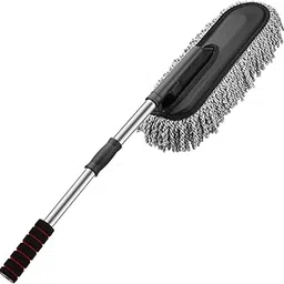 Folksboxx Microfiber Multipurpose Car Duster/Cleaning Cloths Brush Dusting Tool with Extendable Handle Multipurpose Dust Cleaner Car Wash Brush for Home, Kitchen, Office image 1