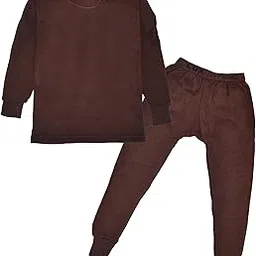 Lux Cott's Wool Boys Round Neck Full Sleeves Thermal Top and Bottom Set | Thermal Set for Kids | Winter Base Layer Top & Bottom for Boys | Boy's Thermal Underwear Set-picture-32