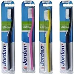 Jordan Manual Toothbrush Soft Bristles BPA Free Imported Brush gentle to Teeth & Gums For Adults & Youths (Assorted colour) (Pack Of 6)-picture-17
