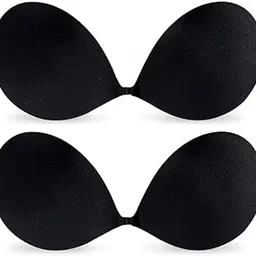 kandpand 2 Pcs Sticky Push Up Bra for Women's & Girl's Strapless Invisible Bra with Strong Silicone Adhesive | Reusable Free Size Backless Bra for Saree, Lehenga, Gown, Party & Wedding-picture-51