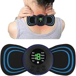 Drumstone (GREAT INDIAN WITH 15 YEARS WARRANTY) Body Massager Machine for Pain Relief Wireless Vibrating Massager 8 Mode & 19 Strength Level EMS Massager Mini Massager Butterfly Massager_M24-image-1
