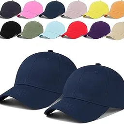 Unisex Adjustable Baseball Cap Pack of 2 - Solid Color, Breathable, Stylish Cotton Caps for Men & Women - Outdoor Sports, Travel, Casual Wear-picture-20