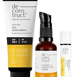 Deconstruct Daily Brightening Shield Trio: Gel sunscreen (50g) + Vitamin C Serum (30ml) + Brightening Lip Balm (4g)-picture-30