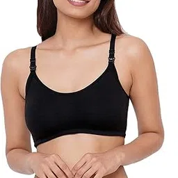 inner sense Organic Cotton Bamboo Nursing Bra for Women I Non Padded Feeding Bra with Keyhole Back Design and Wire Free I Maternity Innerwear with Full Coverage-picture-22