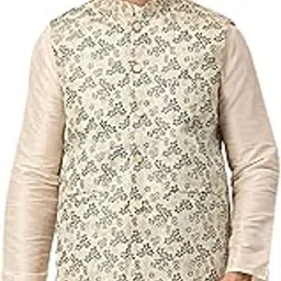 jompers Men's Floral Design Nehru Jacket.-picture-52