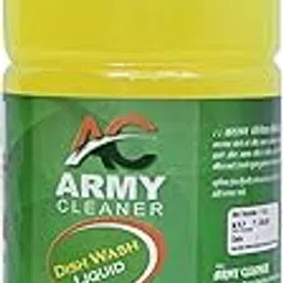 Army Cleaner Dish Wash Liquid 1 Ltr – Powerful Lemon Formula for Sparkling Clean Utensils image 1