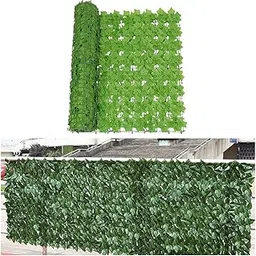 ATORSE Artificial Ivy Privacy Fence 19.69''X118.11'' inch for Yard Home Patio Sweetpotato Leaf C-picture-50