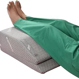METRON Leg Pillow for Sleeping, The Wedge Pillow, Leg Elevation Pillow for Varicose Veins, Edema, Swelling, Post Surgery Recovery, Sciatica Pain, Easy Adjustable in 2 Heights, Washable Grey Cover-picture-40