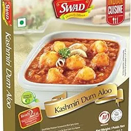 SWAD Ready to Eat Kashmiri Dum Aloo 300g | Just Heat and Eat | Vegetarian Instant Indian Food Mix | No Added Preservative & Colours | Microwave-Able Ready to Eat Meal | Pack of 1-picture-10