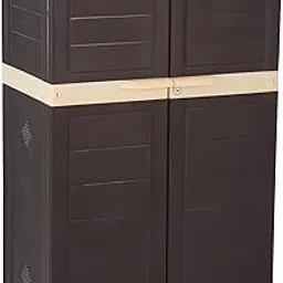 Prima Delta-Deluxe Plastic Shoe Cabinet with Extension for More Storage (Medium) | Space Organizer | Shoe Rack for Home & Office, Brown Beige-picture-18