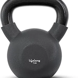 Lifelong Neoprene Cast Iron Kettlebell | Gym Equipment for Home Workout | Strength Training Kettlebell for Weightlifting | Fitness Equipment for Men & Women | Home Gym Exercise Weights (4 Kg, Black)-image-66