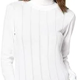 98 degree north Women's Black Turtle Neck Sweater(G1101-BLACK) image 1