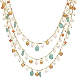 dca Women's Multi-Strand Glass and Metal Necklace (4413-14)-picture-23