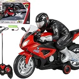 FunBlast RC Motorcycle for Kids – Remote Control Racing Bike Toy with Rider, Lights, Sound & Rechargeable Battery – 1:20 Scale Motorbike for 3+ Year Old Boys & Girls (Red)-picture-29