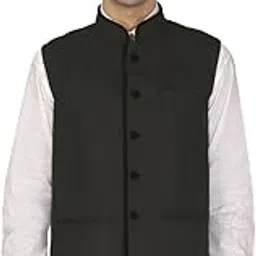 veera paridhaan Man's Black Nehru Jackets-picture-31