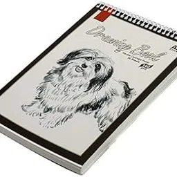 True-Ally Sketch Book A5 Size - 50 Sheets(100 Pages) - Natural Cartridge Paper - 140 GSM - Little Grainy Surface - Perfect for Sketching - Spiral Bound (A5 : 50 Sheets -140 GSM - Pack of 2)-picture-36