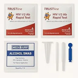 Trustline HIV1 & HIV2 Rapid Home Self Test Kit. (Pack Of 2)-picture-39