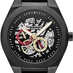 Sync Black Automatic Stainless Steel Watch AX4196-image-49
