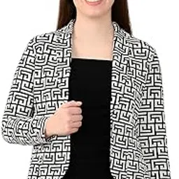 zeugen Women?s Solid Black Stylish Shrug-picture-13