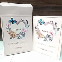 Beautiful Collection Eyeshadow and Face Makeup Palette with Floral Heart Design, Blue Butterfly-picture-11