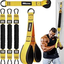 Home Gym Equipment Resistance Bands, Workout Bands with Handles, Door Anchor, Tricep Rope Cable Attachment for Push Downs, Biceps Curl, Sculpt Your Triceps, LAT, Arms, Back, Abs, Shoulder-picture-15