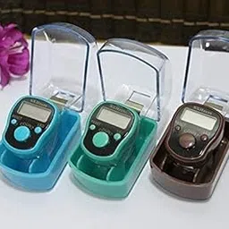HBD SALES Electronic Digital Tally Counter with LED Light for Old Age, God Name, Hindu mala Mantra jap (Multi Colour- 3 Pieces).-image-1