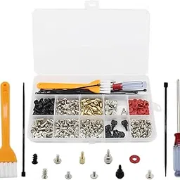 330PCS Personal Computer Screw Kit,TTZEZE PC Spacers Standoffs Screws Insulation Gasket,PC Hardware Bolt Set Assortment for Hard Drive Computer Case,Motherboard,Power,Fan,Graphics Card,CD-ROM,DVD-ROMs-picture-24