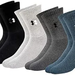 ephemeral CLASS Men's Thick & Warm Woolen Calf Length Towel Multicolored Socks, (Pack of 3,) Winter Wear Terry Cushioned Thermal Socks For Men, Free Size, Multicolored-picture-16