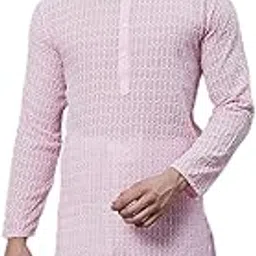 sojanya (Since 1958 Men's Cotton Sequins Mustard Long Kurta-picture-33