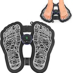 BKN Bioelectric Acupoints Massager Mat, EMS Foot Massager,Portable Foot Stimulator Massager Pads,Folding Electric Foot Massage Machine with 6 Modes and 9 Intensities for Home, Office,and Travel-picture-21