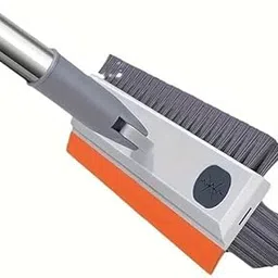 RIOMTRIC Bathroom Cleaning Brush with Wiper 3 in 1 Tiles Cleaning Brush Floor Scrub Bathroom Brush with Long Handle 180° Rotate Cleaning Brush Home Kitchen Bathroom (3 in 1Tiles Cleaning Brush)-image-65