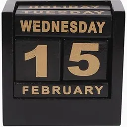 Woodco Handicrafts Wooden Calendar-Mini Desk Calendar for Office and Home Table/Desk Calender Office Desk Stationary Calender (MULTI 1)-picture-26