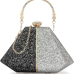 Handicraft Hand Embroidered Box Clutch Bag Purse for Bridal, Casual, Wedding Bag for Women & Girls-image-4
