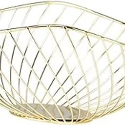 MERISHOPP Fruit Basket Container for Wedding Party Dining Table Decor Gold-image-22