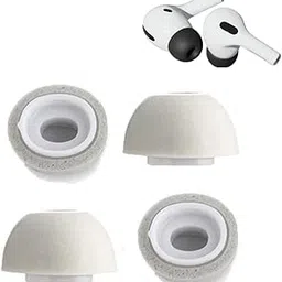 Crysendo Memory Foam Small Eartips Earbuds Cover Foam Cushion | Compatible with Air-Pods Pro & Air-Pods Pro 2 Headphones | Stays in Your Ears. No Pain (Not for Galaxy Buds Pro) (Grey)-picture-14