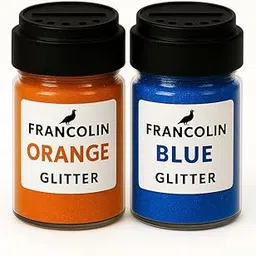 Francolin Glitter | Orange & Blue | Resin Art | Glitter – Shimmer for Epoxy, Tumblers, Slime & Nail Art – Cosmetic Grade – 75g*2-image-72