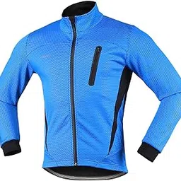 ubersweet Cycling Bike Ja et for Men Winter ermal Fleece Long Sleeve ycle Jersey Windproof Brea able Reflective Riding Running Ja et Coat'-picture-17
