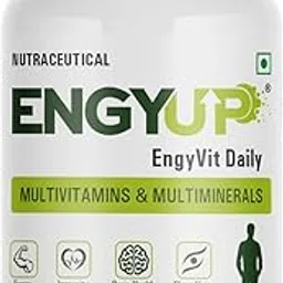 ENGYUP EngyVit Daily Multivitamin & Multimineral (60 Veg Tablets) | Blends of 32 Vital Ingredients & Herbal Extracts-picture-38