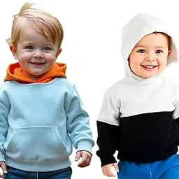 KIDIS LAND Stylish Kids Sweatshirt Pack of 2 (KL-SW45SKYOR-SW48WHBL)-picture-25