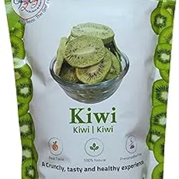 FzyEzy Healthy Premium Freeze-Dried Kiwi Fruit Slices | Pantry Groceries Dehydrated Perfect for Healthy Snacking, Candy, Baking, Smoothie, Juice, Cake, Ice cream, Cereal | Promotes Good Digestive Health | Ideal Slices for Kids & Adults (Kiwi Slice | 20 gm)-image-5
