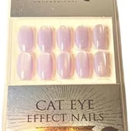 Kritagya By Nail Art Studio | 24 Pcs Stick On Nails Set | Reusable Artificial Nails With Glue Tabs | Unbreakable Nail Extensions| Easy Application Press On Nails | Color - light purple 2-picture-21