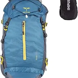 Impulse Inverse 65L Travel bag with Rain Cover | Water Resistant | Padded Adjustable Shoulder Straps & Waist Belt | Ideal for Hiking, Camping & Travel Rucksack Backpack- Teal |1 Year Warranty-picture-48