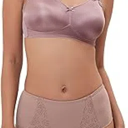 International Women's Synthetic Lightly Padded Wire Free Minimiser Full-Coverage Clothing & Accessories-image-11