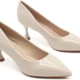 sd.felano Women's High Heels Pumps Shoes | Closed Toe, Dress Slip-On Heels for Girls & Ladies | Shiny Women's Fashion High Heels for Party Bride Wedding Dress Platform Shoes-picture-14