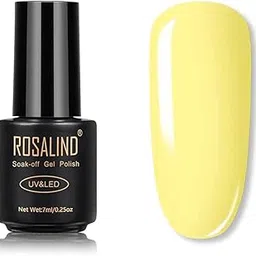 ROSALIND Gel Nail Polish UV LED Nail Polish Nail Manicure Long Lasting Nail Art Color Gel Need UV Lamp to Cure UV Gel Polish (7ml-26)-picture-14