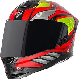 Steelbird SBH-57 Fighter F8 ISI and DOT Certified Full Face Graphic Helmet for Men and Women with Inner Silver Sun Shield-picture-25